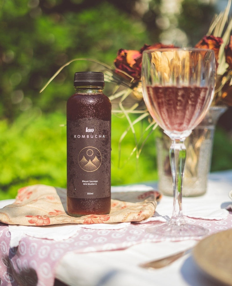 LAO kombucha, a fermented tea brewed in Quebec